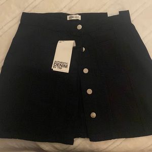 Black Mid Rise Mini Skirt from Zara Authentic Denim by TRF